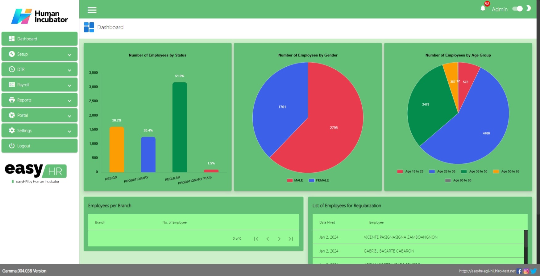 easyHR Automate DTR