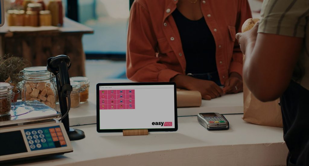 easyPOS System Used for Item Transaction