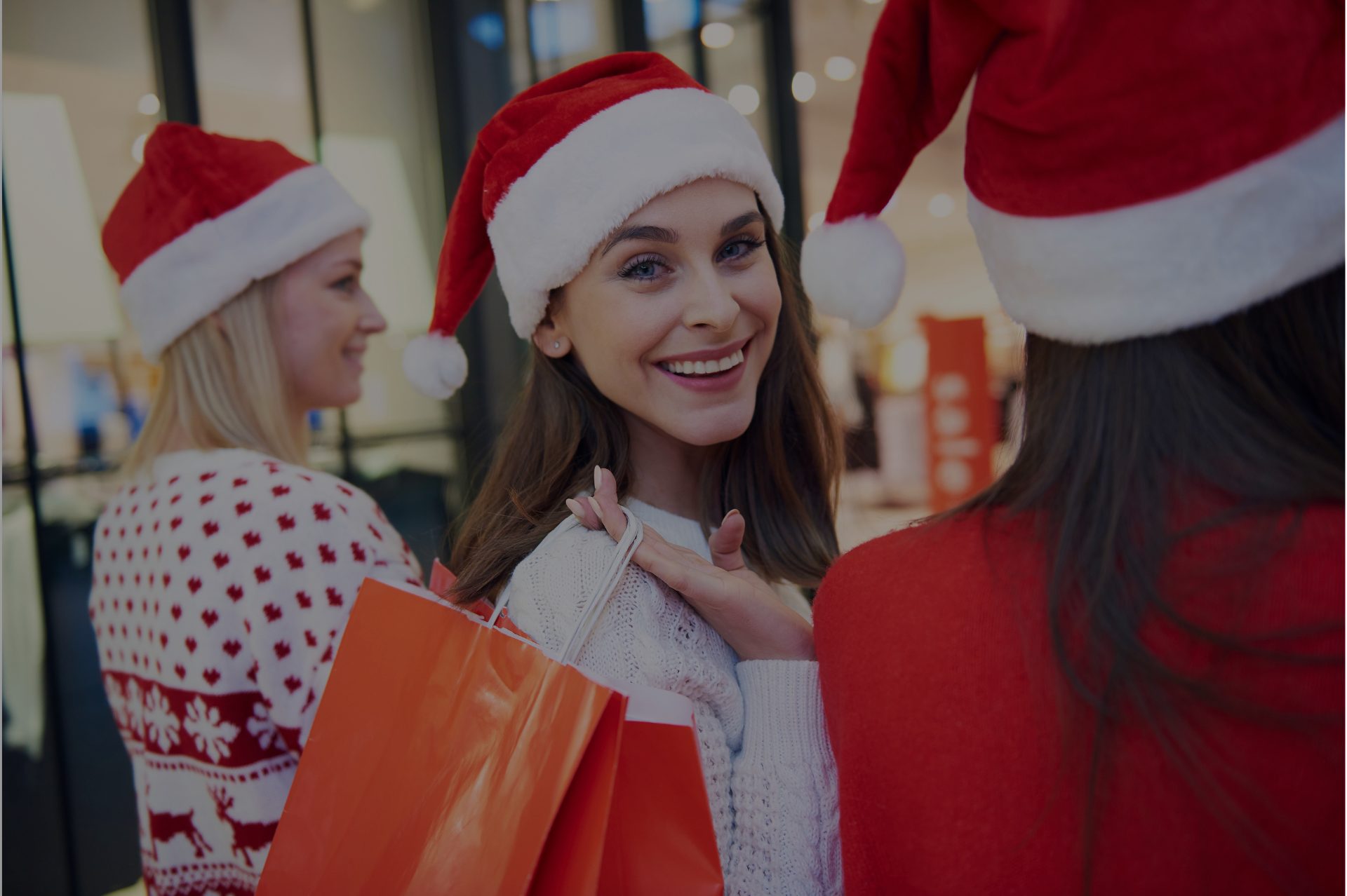 Women shopping in mall