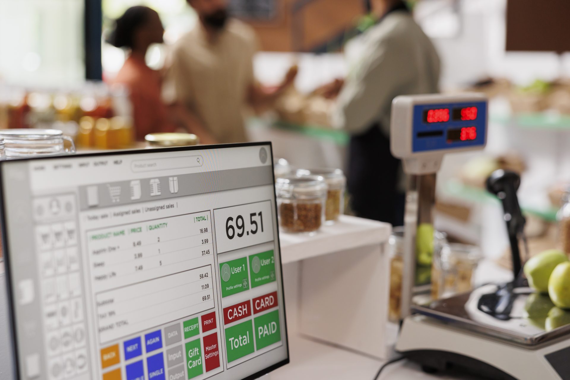POS machine for cashier