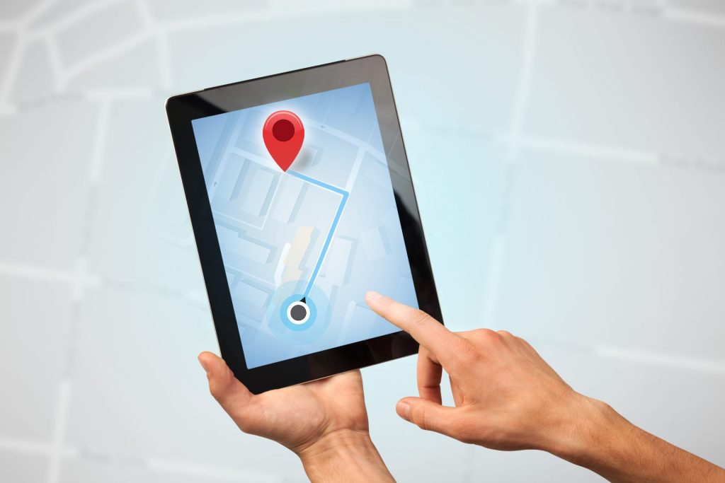 tablet with geo location tag