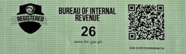 BIR Registration Seal Badge - Bureau of Internal Revenue